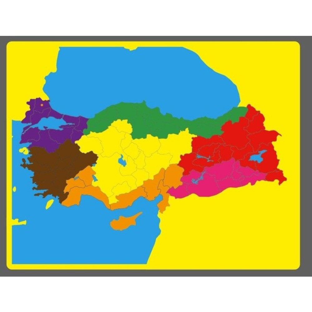 Balatoyz Montessori Türkiye Bölgeler haritası Puzzle Bebek Oyuncakları Fiyatı