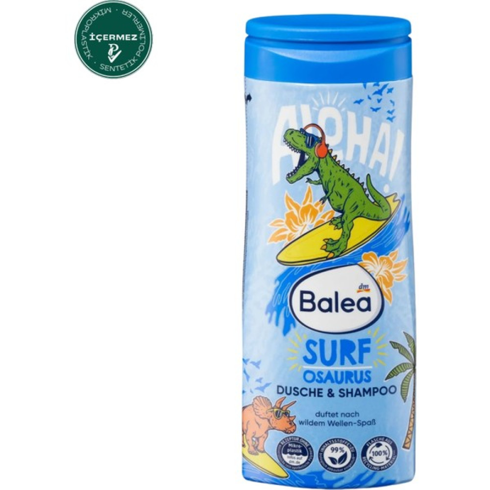 Balea Çocuk Duş Jeli ve Şampuanı 2'si 1 Arada Surfosaurus 300 ml Bebek Şampuanı Fiyatı