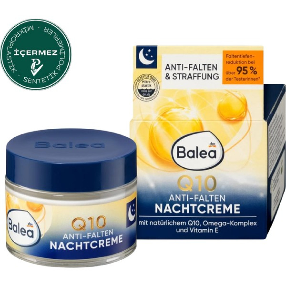 Balea Q10 Antı-Falten Nachtcreme Gece Kremi 50 ml Anti-Aging / Yaşlanma Karşıtı Fiyatı