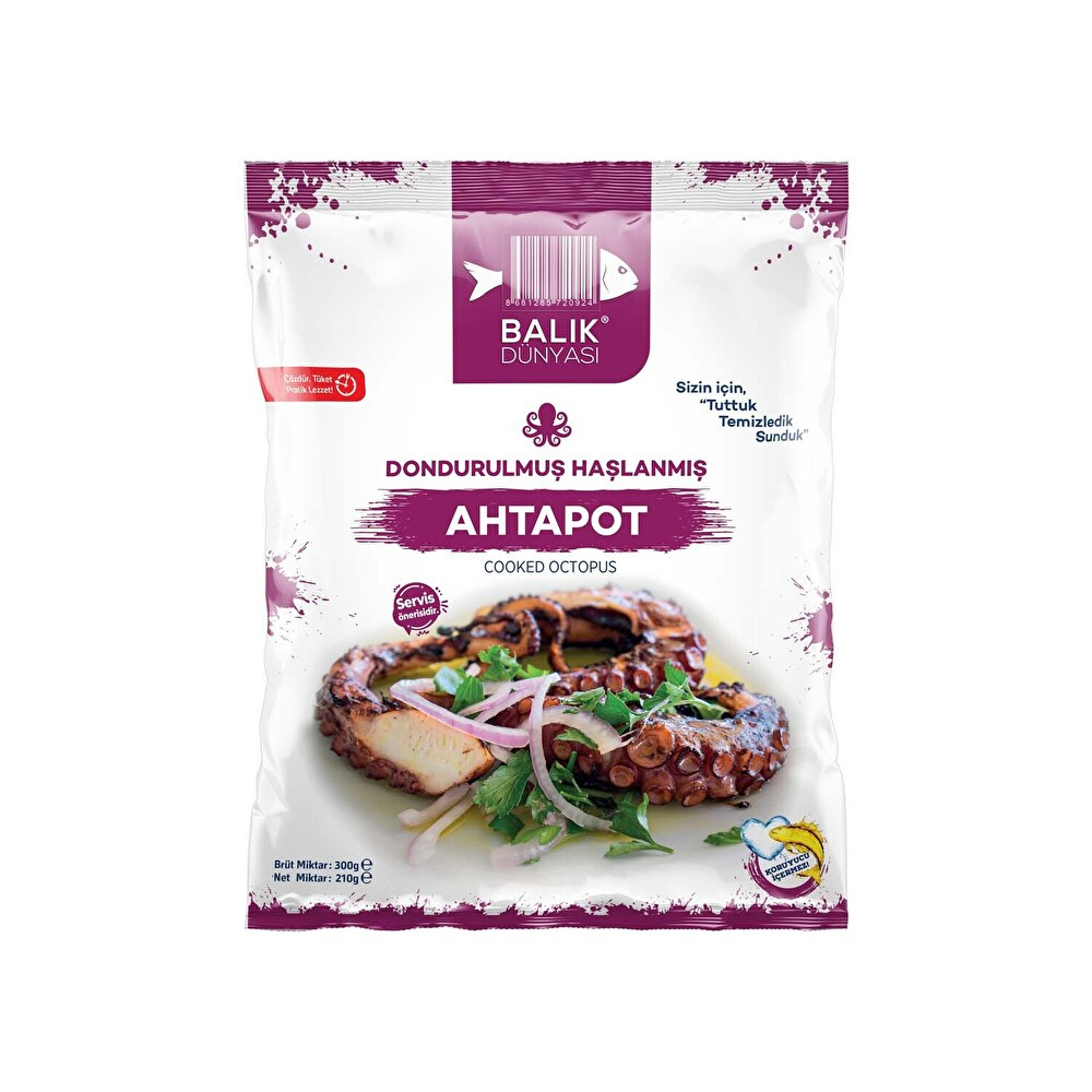 Balık Dünyası Haşlanmış Ahtapot 300 Gr Deniz Ürünü Fiyatı