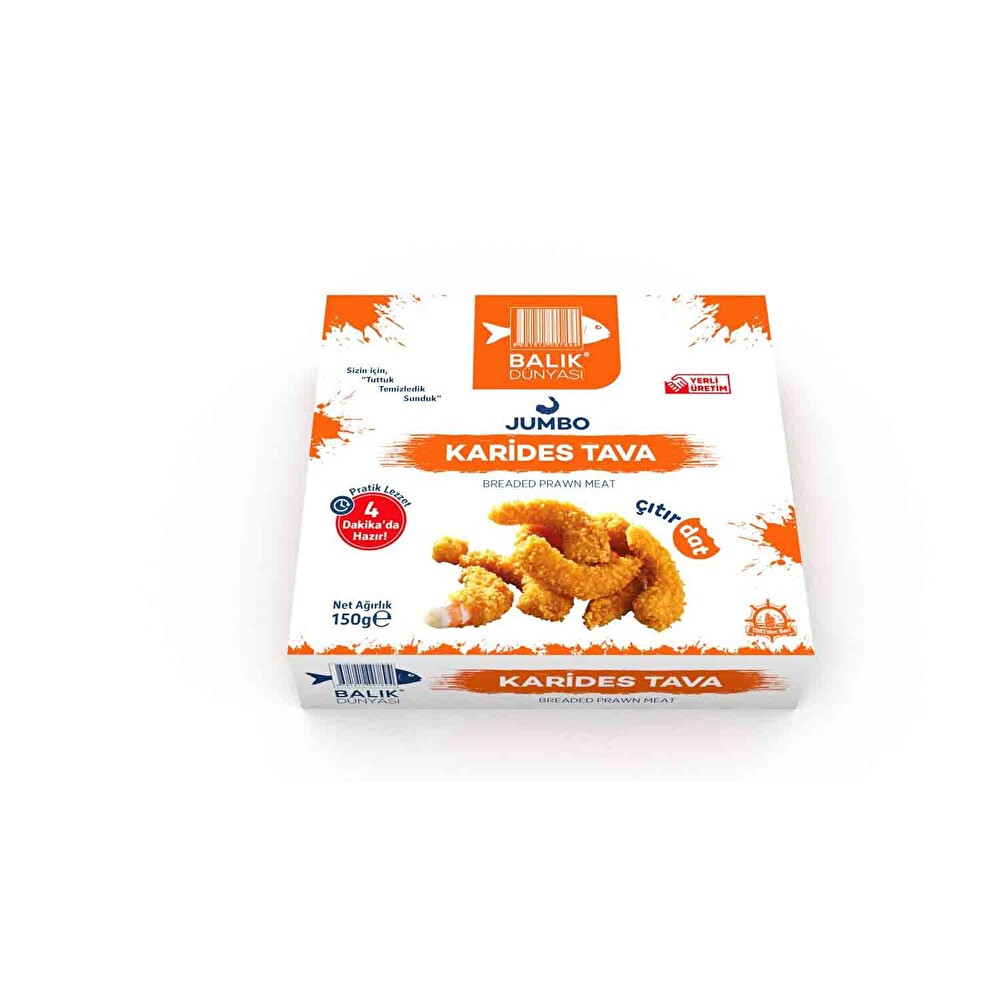 Balık Dünyası Pane Jumbo Karides 150 g Deniz Ürünü Fiyatı