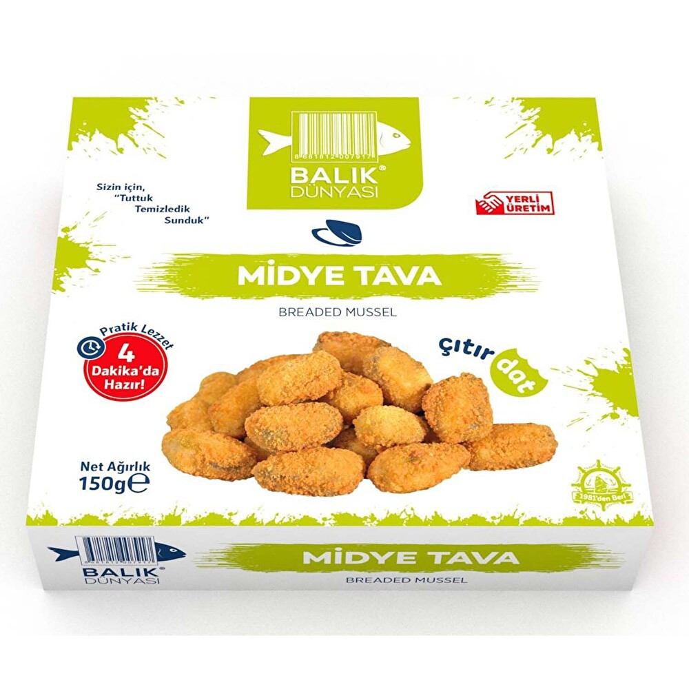 Balık Dünyası Pane Midye Tava 150 g Deniz Ürünü Fiyatı