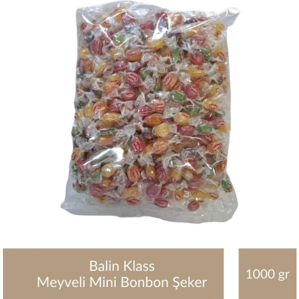 Balin Poşet Klass Meyveli Mini Bonbon Şeker 1000 gr - 1 kg Diğer Fiyatı