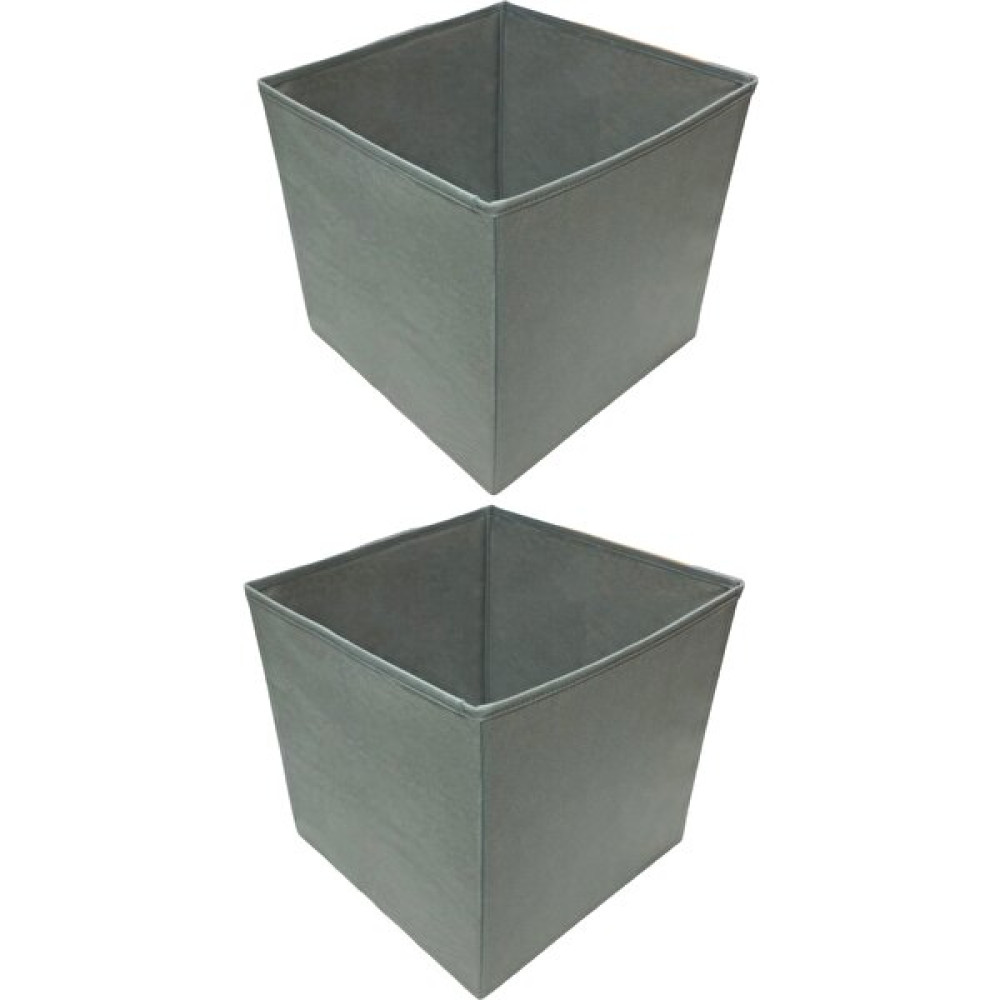 Balkan Room 2 Adet Gri Çok Amaçlı Dolap Düzenleyici Kutu Dekoratif Saklama Kutusu Raf Organizer Large (30X30X30CM) Eşya Saklama Kutusu Fiyatı