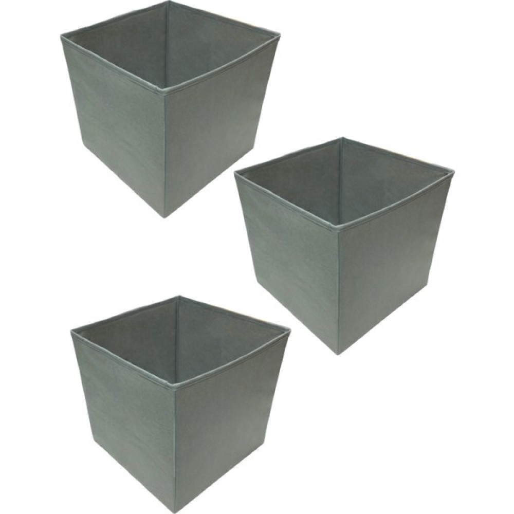 Balkan Room 3 Adet Gri Çok Amaçlı Dolap Düzenleyici Kutu Dekoratif Saklama Kutusu Raf Organizer Large (30X30X30CM) Eşya Saklama Kutusu Fiyatı