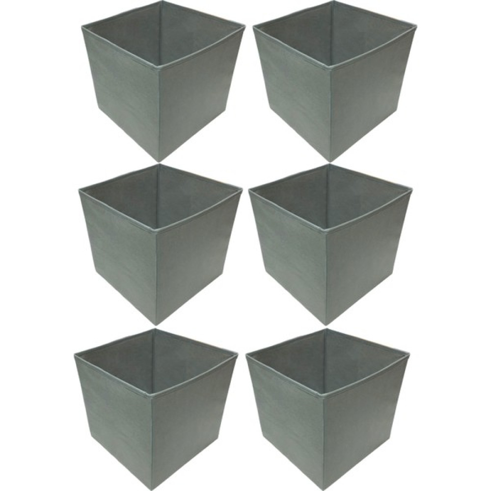 Balkan Room 6 Adet Gri Çok Amaçlı Dolap Düzenleyici Kutu Dekoratif Saklama Kutusu Raf Organizer Large (30X30X30CM) Eşya Saklama Kutusu Fiyatı