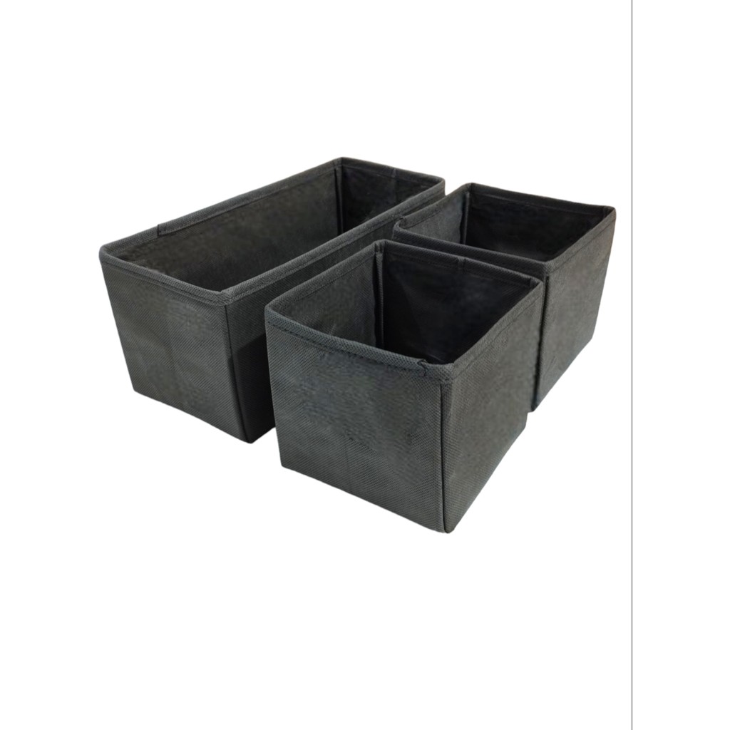 Balkan Room Antrasit 3'lü Çekmece Içi Düzenleyici Organizer Set - Çok Amaçlı Dolap Içi Kutu Seti Diğer Fiyatı