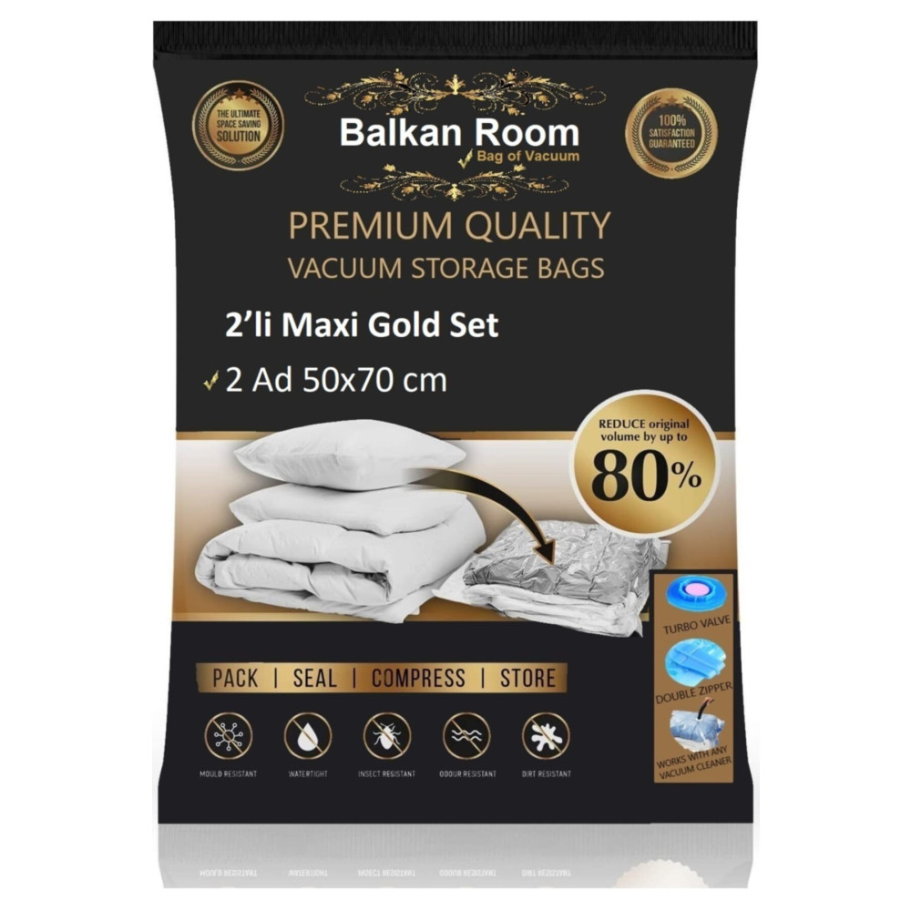Balkan Room Vakum Hurcu 2’li Maxi Gold Set Vakumlu Hurç Vakumlu Poşet Hurç Fiyatı