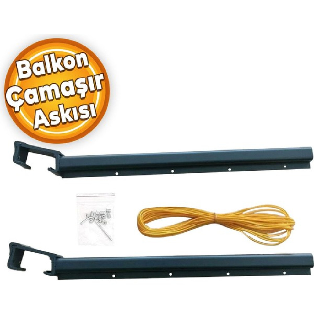 Balkon Çamaşır Kurutma Askısı Alüminyum Küpeşte Askılığı Kurutmalık Antrasit Gri Kare 8x3 cm Çamaşır Kurutma Makineleri Fiyatı