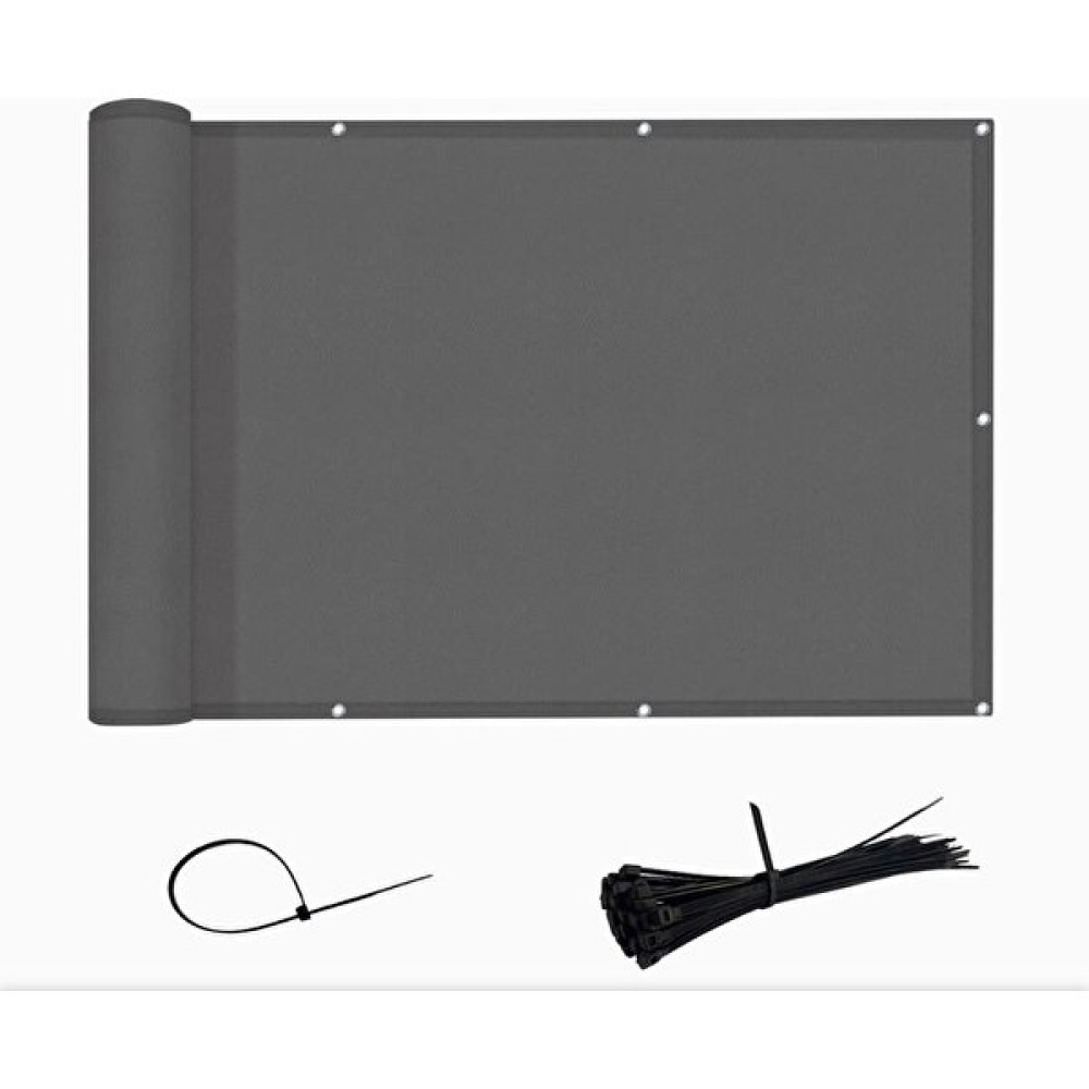 Balkon Demiri Perdesi Korkuluk Perdesi Su Geçirmez Kumaş 80X150 - Gri - 80 x 150 cm Fon Perde Fiyatı