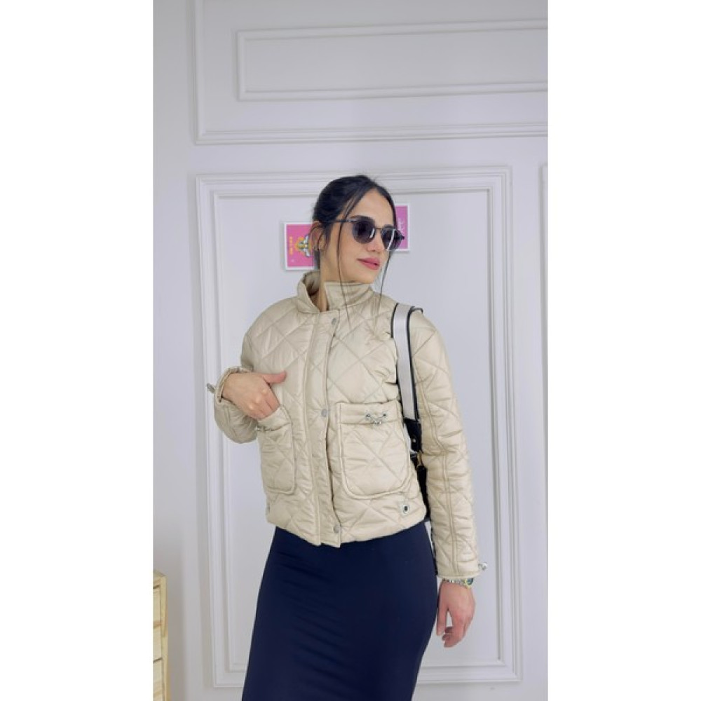 Ball Bee Kadın Kapitone Desenli Düğmeli Mont Bayan Mont Fiyatı