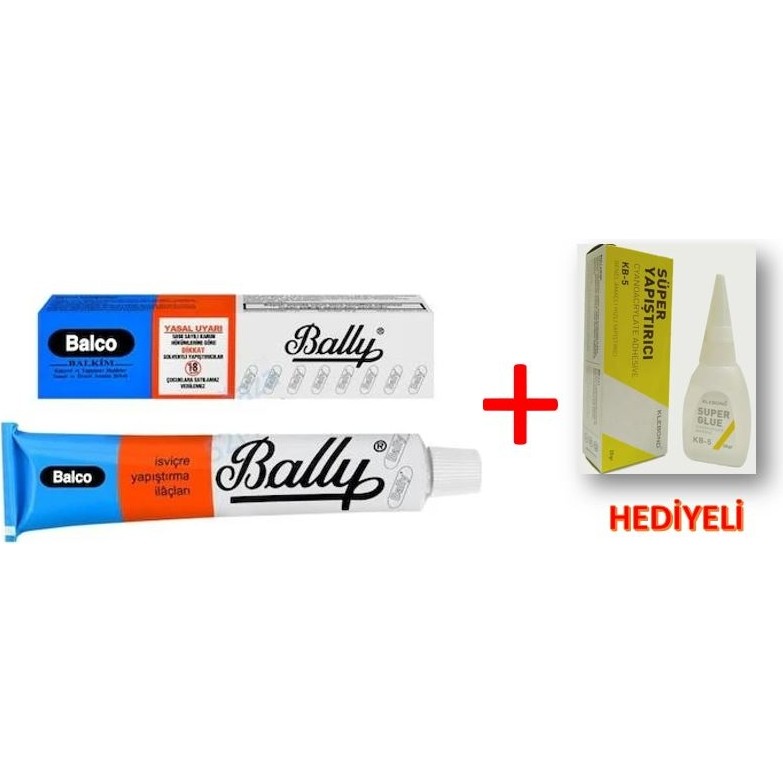 Bally Balco Süper K.tüp 50 Gr. 4 Adet + Yapıştırıcı Hediyeli - 50 gr Diğer Fiyatı