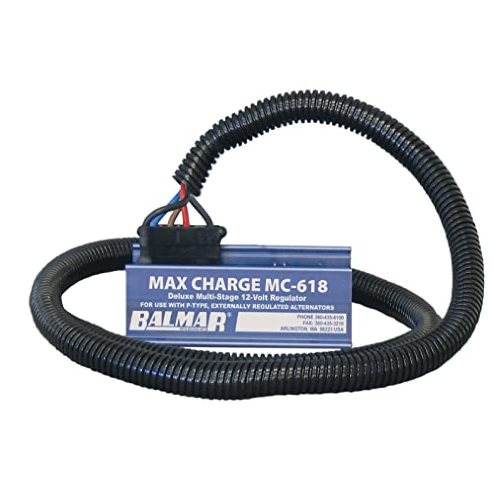 Balmar Max Charge MC-618 Multi-Stage Regulator w/ 54" Harness - 12V