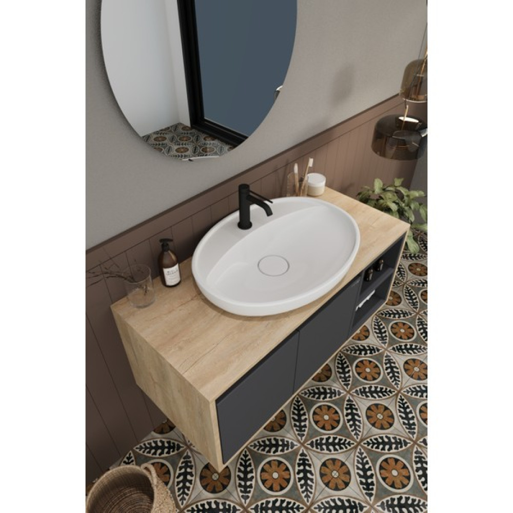 Balneom Banyo Gül 100 cm Demonte Banyo Dolabı Ayna Lavabo Oto Boyaları Fiyatı