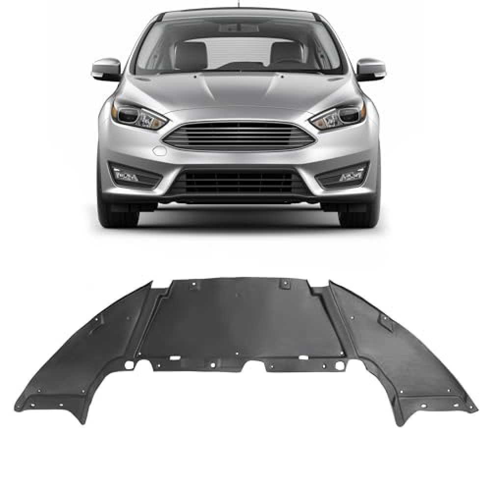 BALOCEO Front Lower Engine Splash Shield Compatible with 2012-2018 Ford Focus Guard Under Cover Replacement for FO1228119 CP9Z8310A PE Plastic