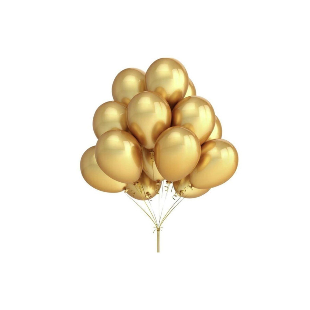 BalonEvi Balon Metalik Gold (10 Adet) Yaş Günü & Parti Fiyatı