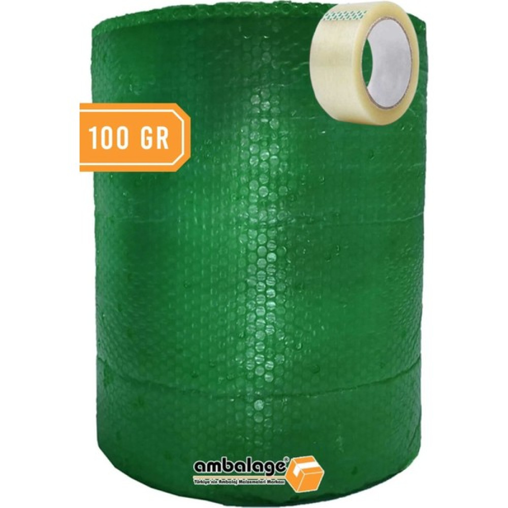 Balonlu Naylon 50CM x 10M 100 gr Yeşil Üç Katlı Kalın Balonlu Naylon Pat Pat Pıt Pıt Koli Bandı Nalburiye & Hırdavat Fiyatı