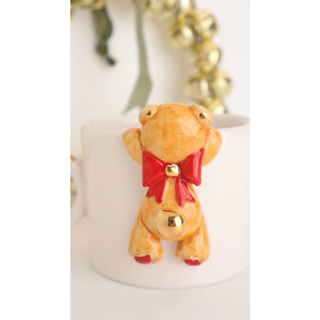 Balooun Atelier Pooh Fincan - Beyaz - Turuncu - 240 ml Fincan / Bardak / Kahve Takımı Fiyatı