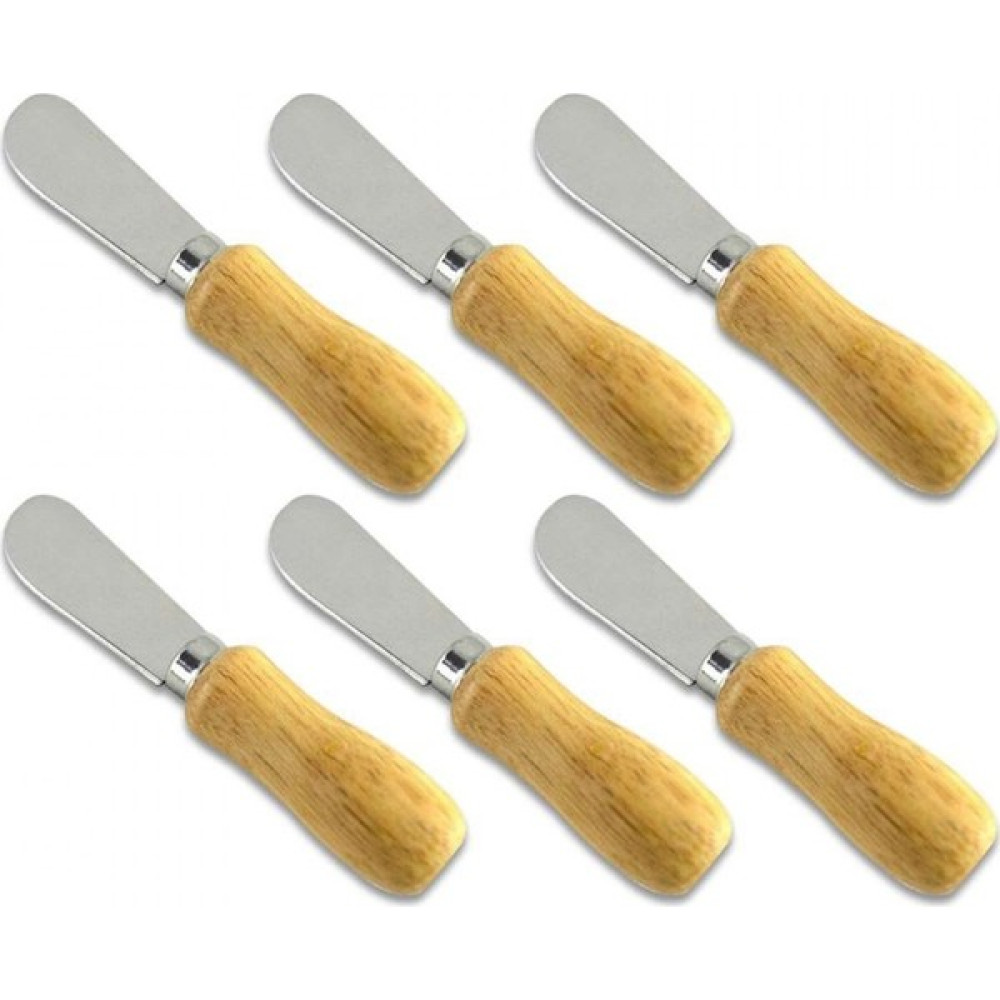 Balsa Bambu Saplı 6 Adet Tereyağı Bıçağı - Gri Bıçaklar ve Bıçak Setleri Fiyatı