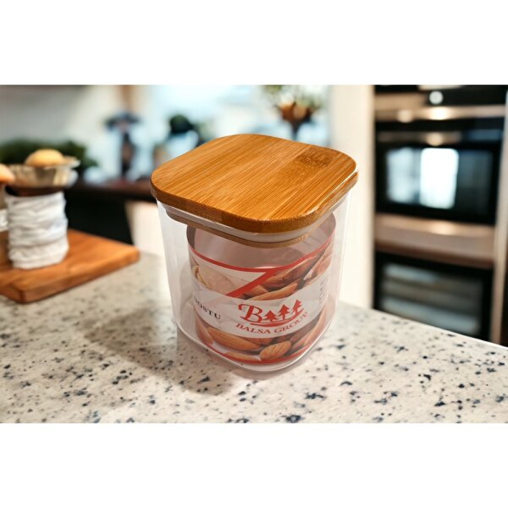Balsa Cam Saklama Kabı - Vakumlu Bambu Kapak 450 ml Saklama Kapları Fiyatı