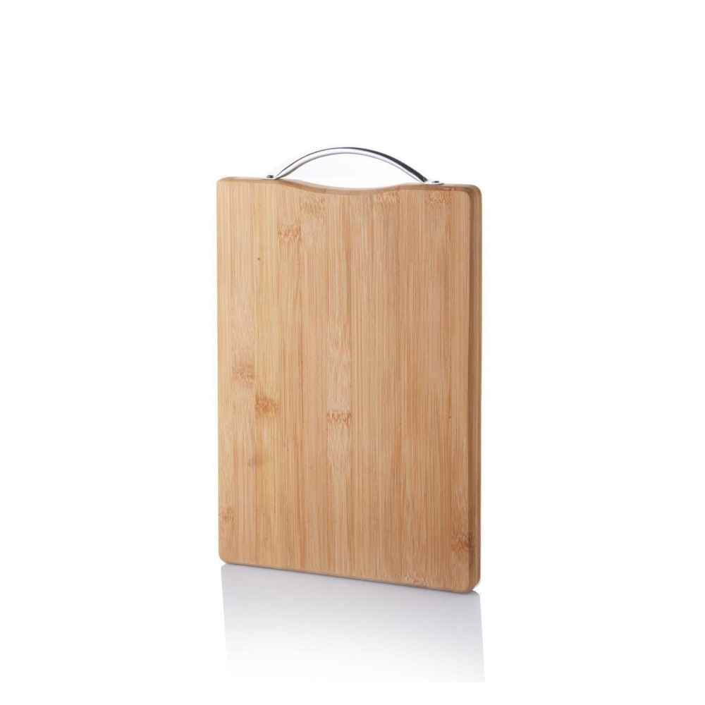 Balsa Grup Metal Tutacaklı Lüx Bambu Kesme Tahtası 30cm X20cmx1.8cm Kesme Tahtaları / Kesim Tablaları Fiyatı