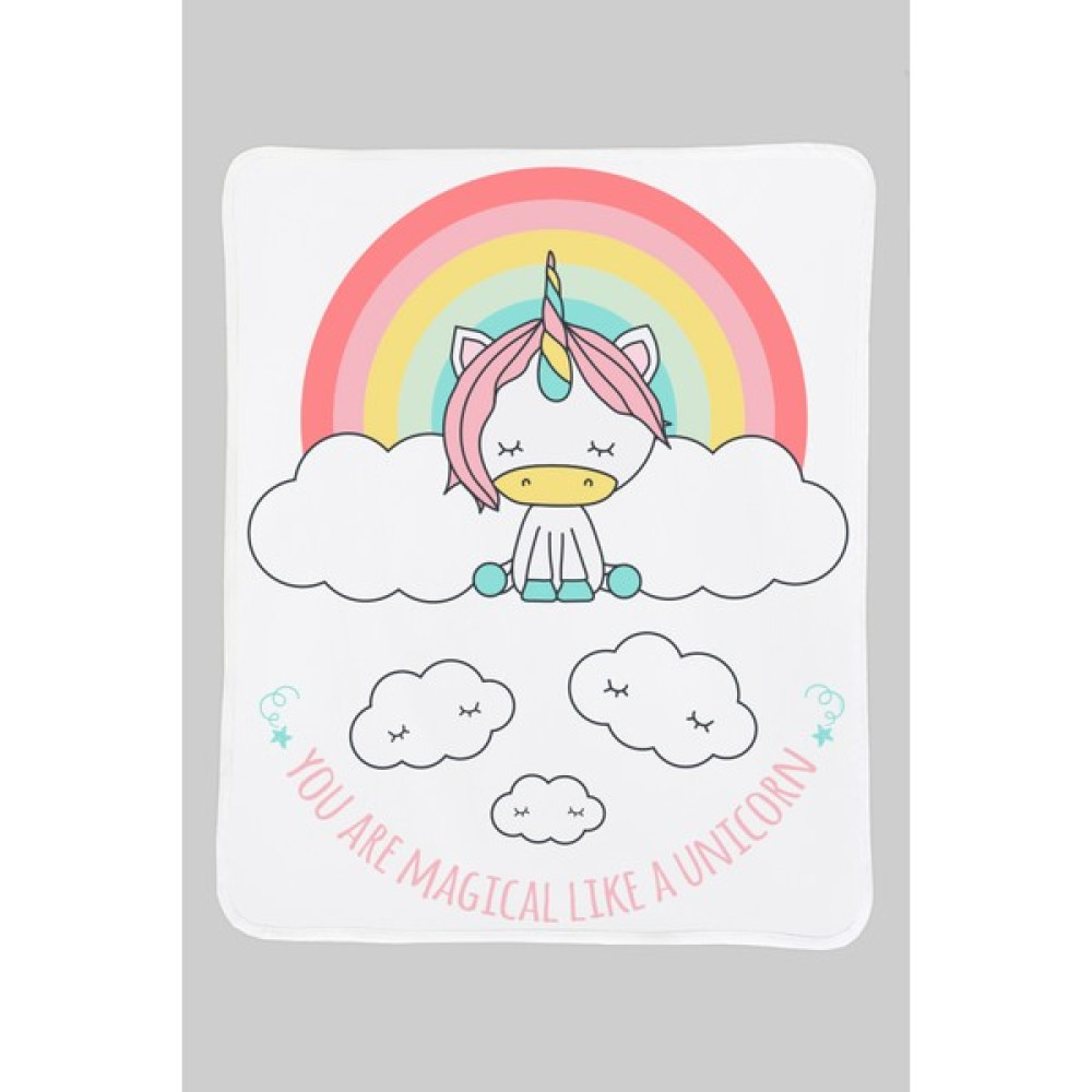 Baluna Rainbow Unicorn Pamuklu Bebek Anı Battaniyesi 75CM x 95CM - Renkli - -- Oto Boyaları Fiyatı