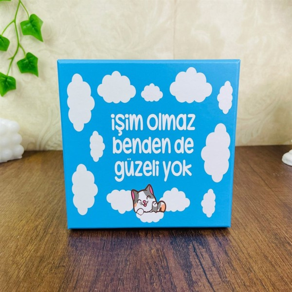 Bam Hediye Kutusu Kare Orta Boy GM-3008-O Işim Olmaz Bendende Güzeli Yok Oto Boyaları Fiyatı