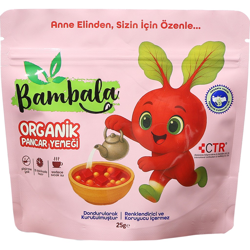 Bambala 10 Dakika - Organik Pancar Yemeği 25G -Dondurularak Kurutulmuş Diğer Fiyatı