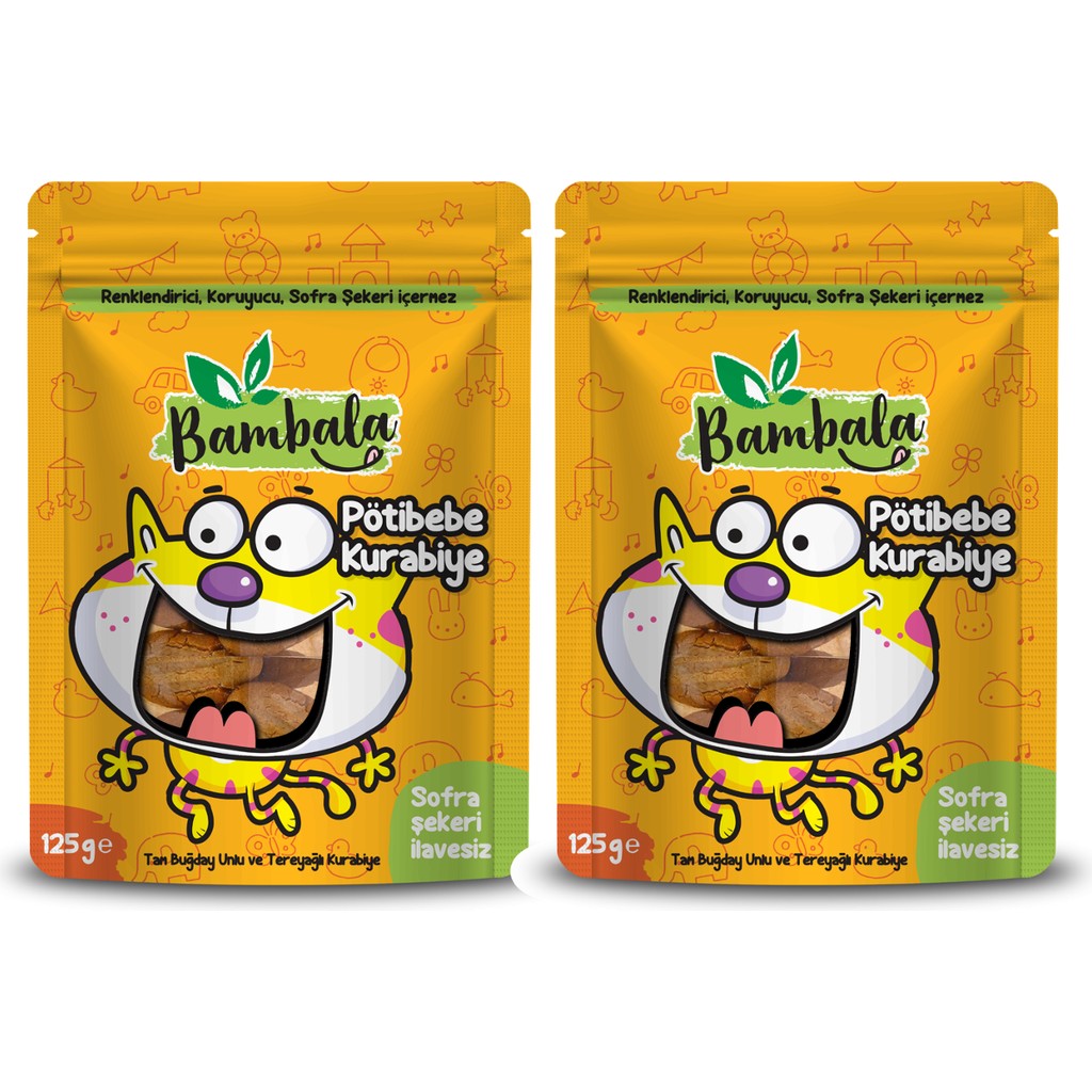 Bambala Pötibebe Bebek Bisküvisi 2x125g Tam Buğday Unlu ve Tereyağlı, Sofra Şekeri ve Koruyucu İçermez - 125 Gr Diğer Fiyatı