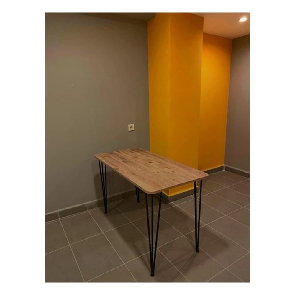 Bambeds Mobilya 60×120 Metal Ayaklı Mutfak Masası Ceviz Yemek & Mutfak Masası Fiyatı
