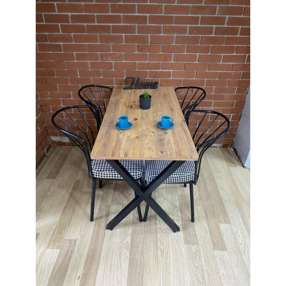 Bambeds Mobilya Masa Takımı, Yemek Masası, Mutfak Masası, Balkon Masası - 60X120 - Çam - 120x60 Masa - Sandalye Seti / Takımı Fiyatı