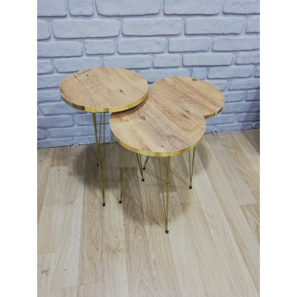Bambeds Mobilya Zigon Sehpa Gold 3lü Zigon Sehpa Fiyatı
