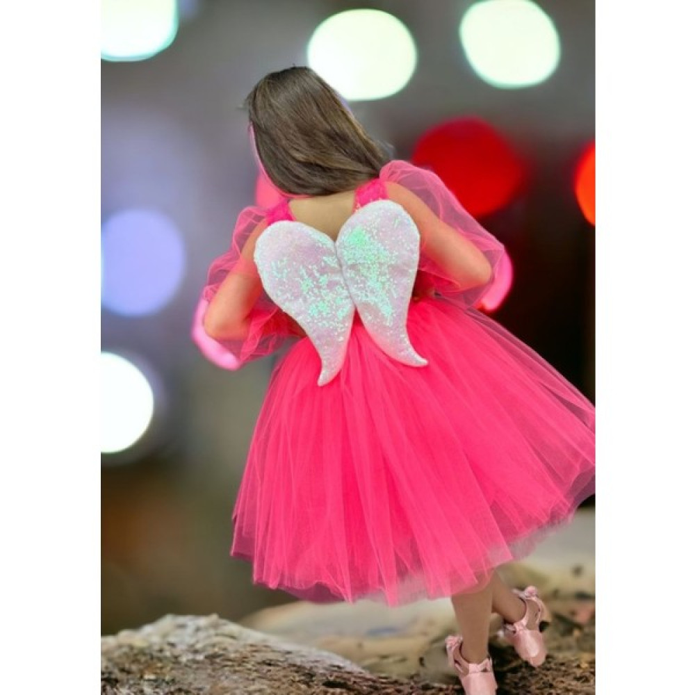 Bambi Kids Barbie Taçlı Doğum Günü Parti Abiye Elbise Kız Çocuk Elbise Fiyatı