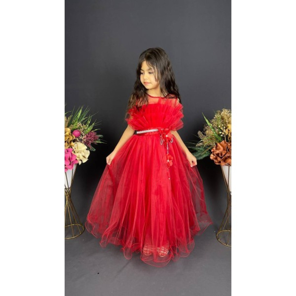 Bambi Kids Kız Çocuk Dantelli Katkat Çocuk Abiye 5-12 Yaş Arası Elbise Fiyatı