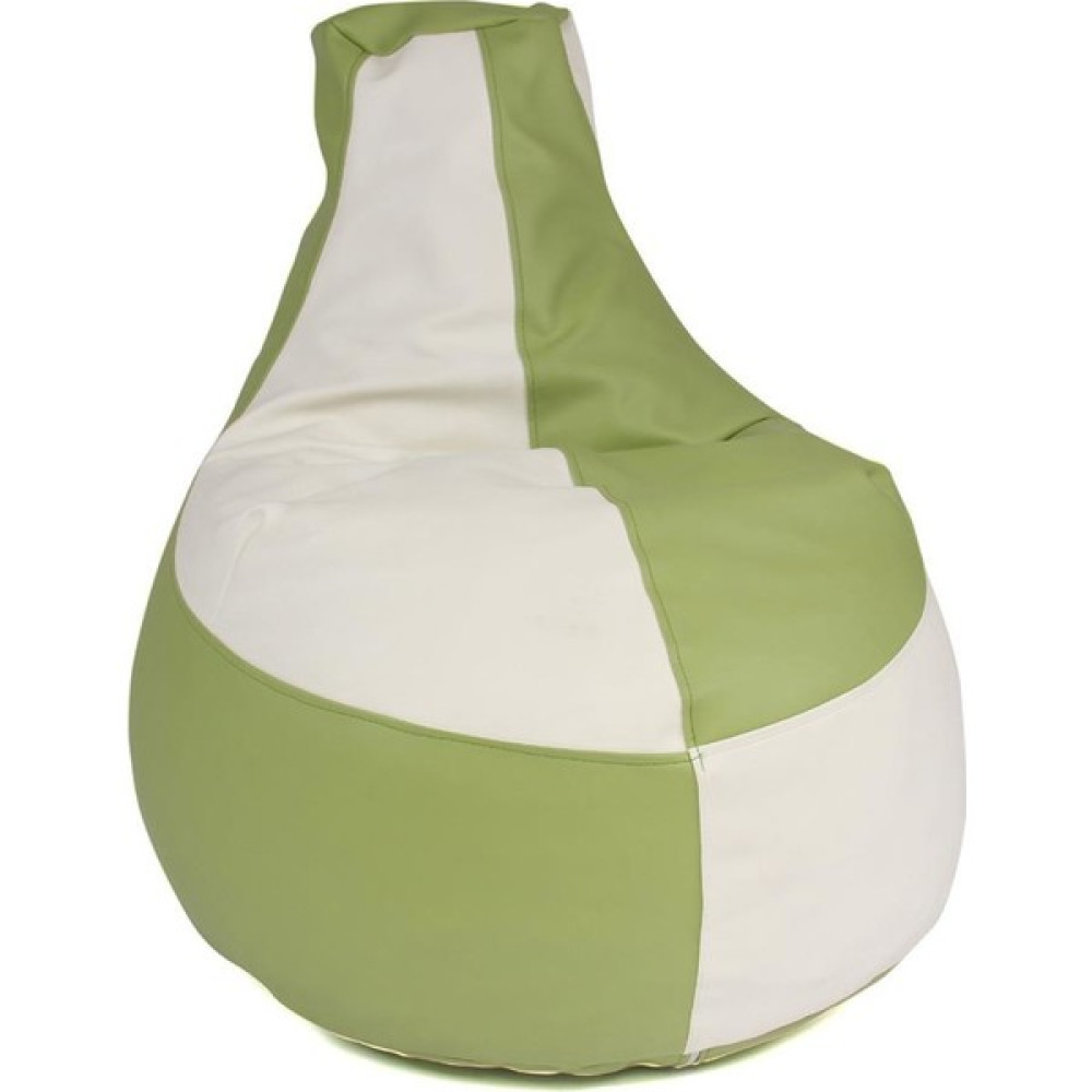 Bambi Toys Yeşil & Beyaz Deri Armut Koltuk Büyük 85*75*30 cm Armut Koltuk Fiyatı