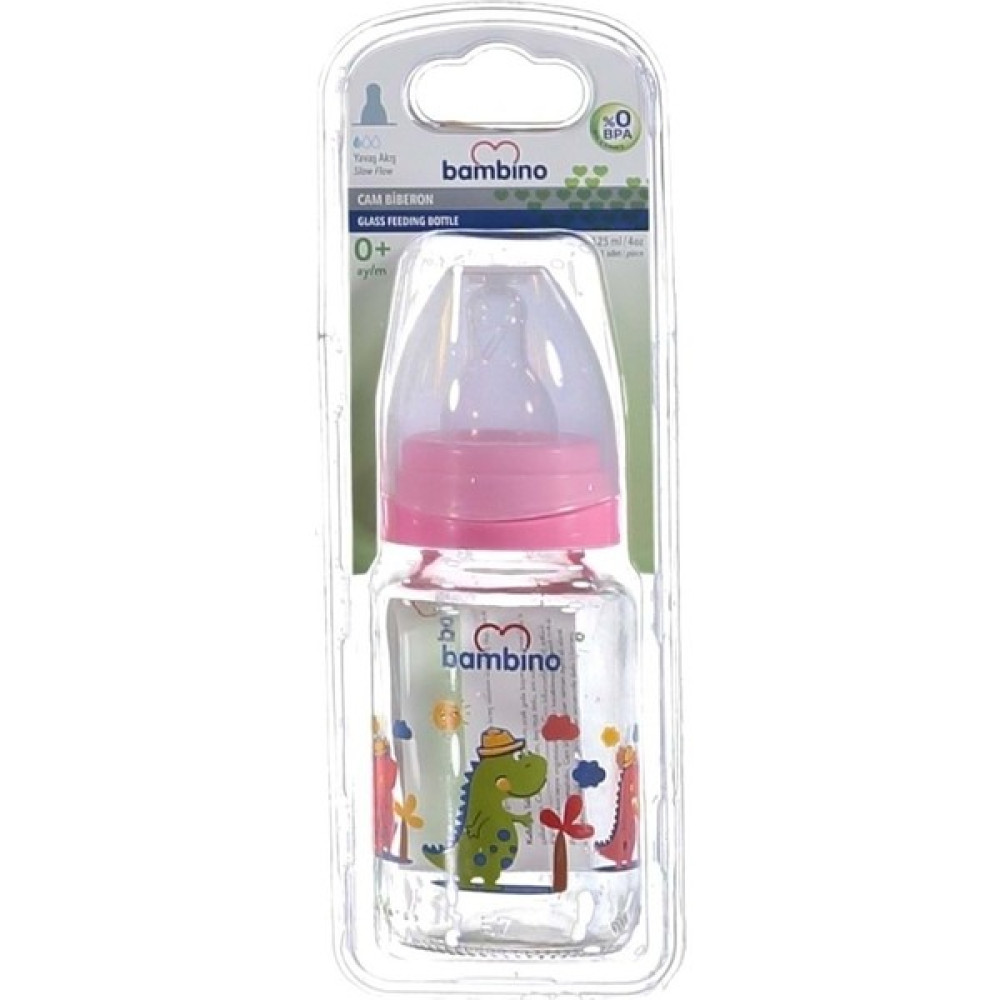Bambino Cam Biberon B013 Pembe 125 ml Biberon Fiyatı