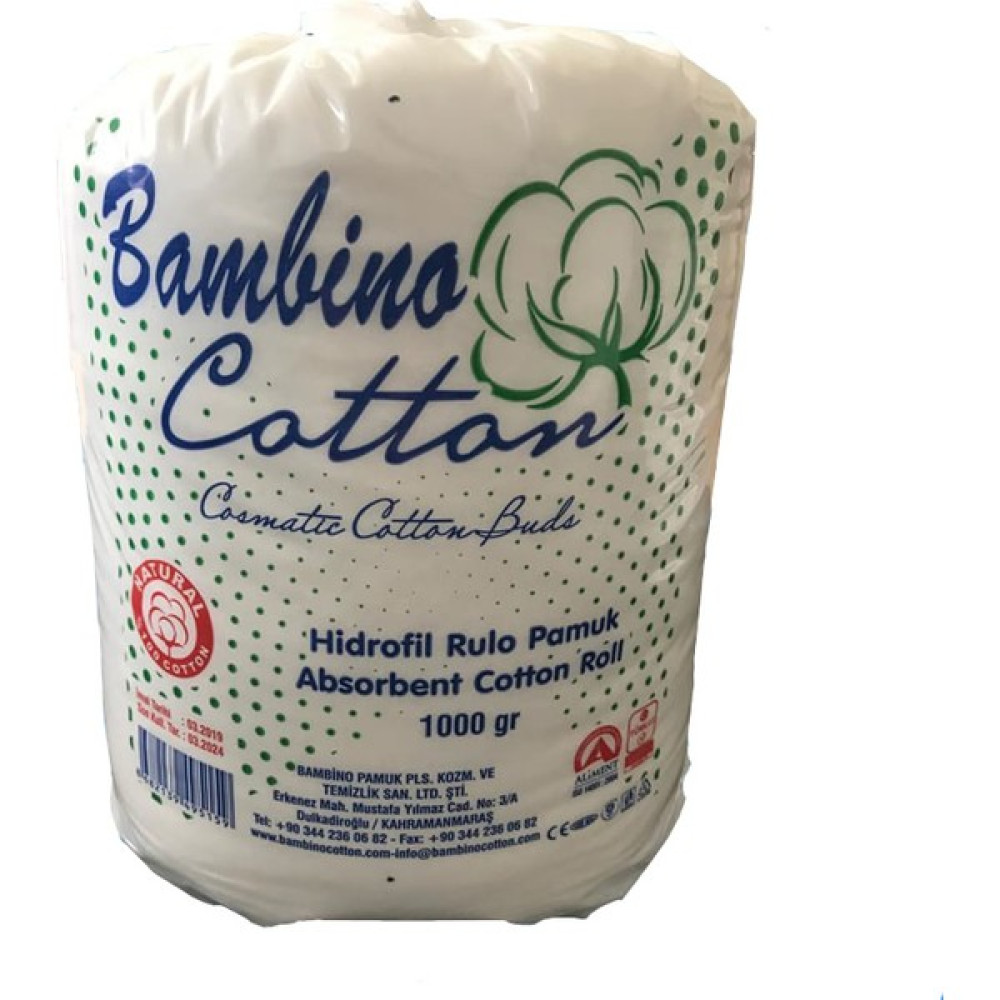 BAMBİNO Coton Hidrofil Pamuk 1KG Makyaj Temizleyicileri Fiyatı