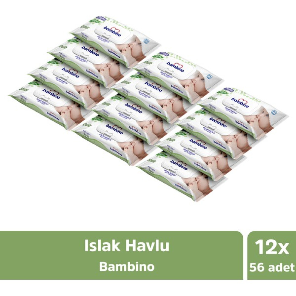 Bambino Islak Havlu 56'lı X12 Bebek Bakım Fiyatı