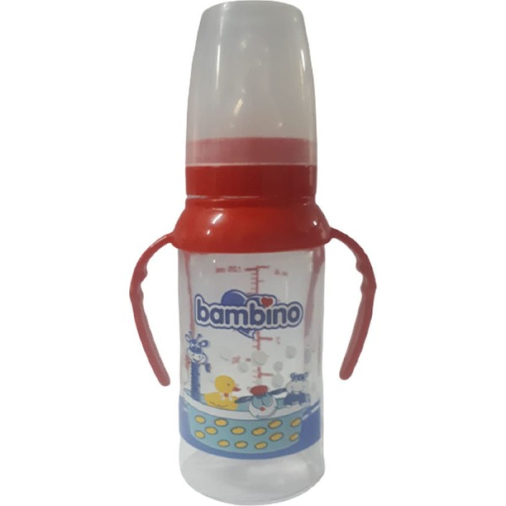 Bambino Kulplu Cam Biberon 12 ml Kırmızı Desenli Biberon Fiyatı