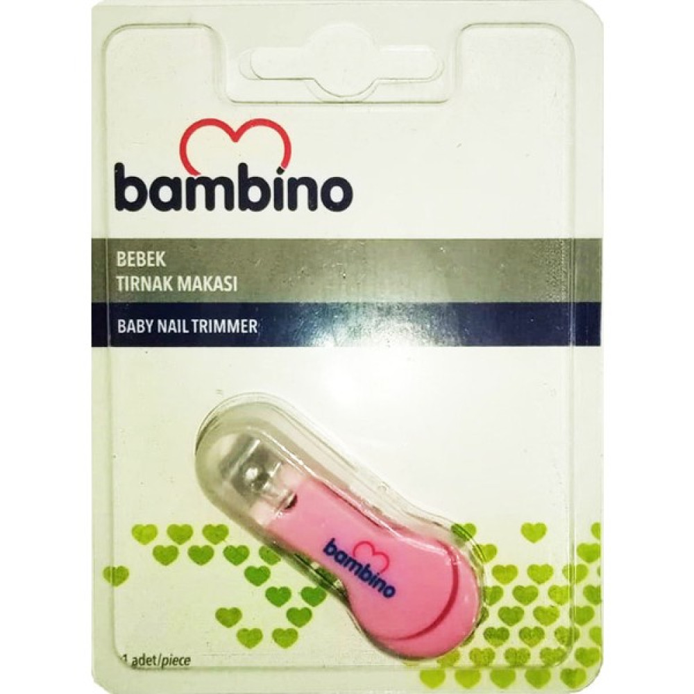 Bambino Muhafazalı Çıt Çıt Makas P0667 - Pembe Bebek Tırnak Makası Fiyatı