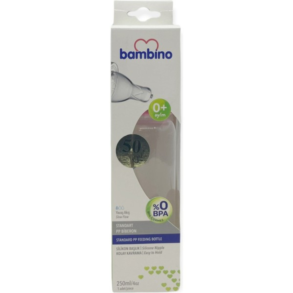 Bambino Standart Pp Biberon 250 ml - Pembe Biberon Fiyatı