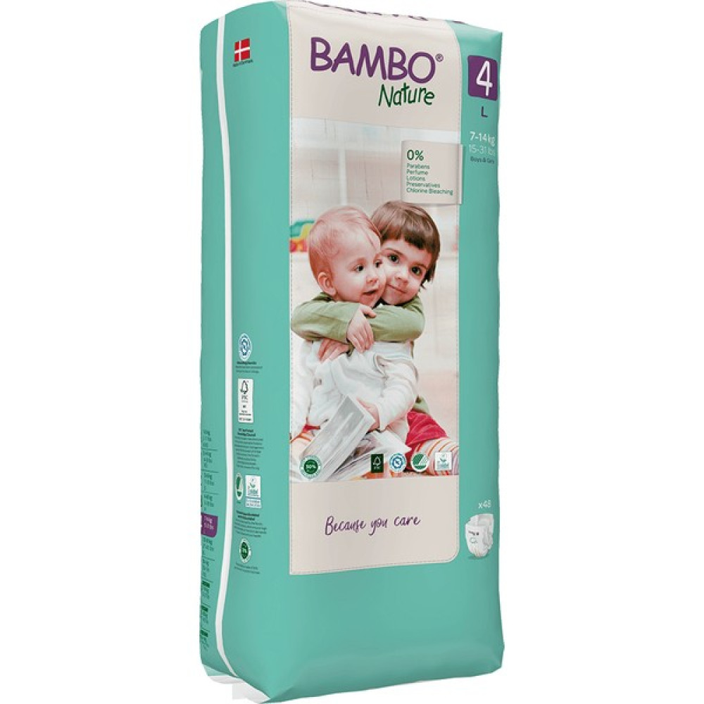 Bambo Nature No:4 Tall Ekolojik Bebek Bezi 7-14 kg 48'li - 4 Bebek Bezi Fiyatı