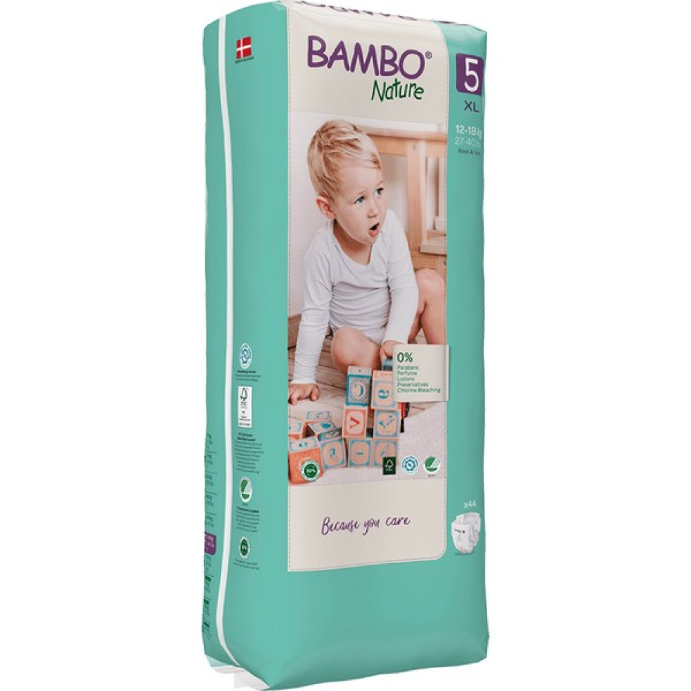 Bambo Nature No:5 Tall Ekolojik Bebek Bezi 12-18 kg 44'lü - 5 Bebek Bezi Fiyatı