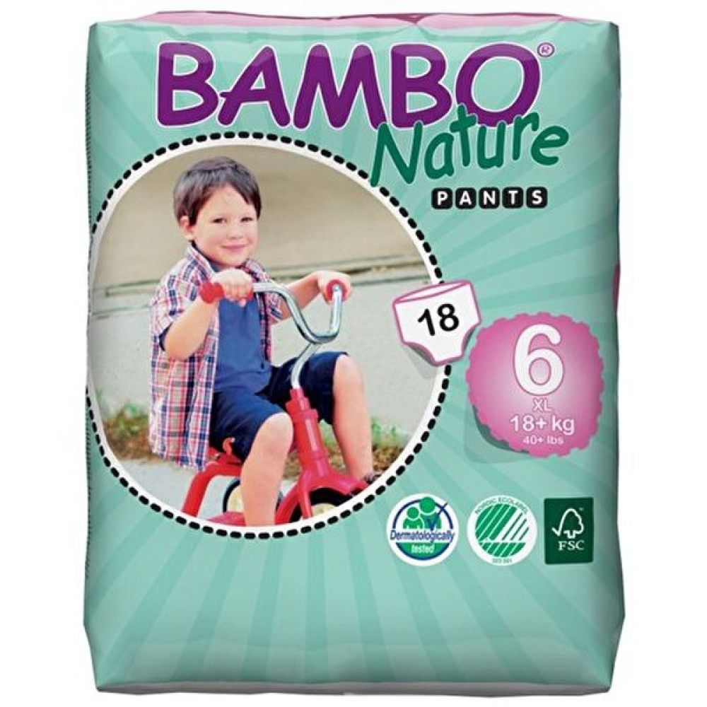 Bambo Nature No6 Alıştırma Külodu 18Kg+ / 18 Adet Bebek Külodu Fiyatı