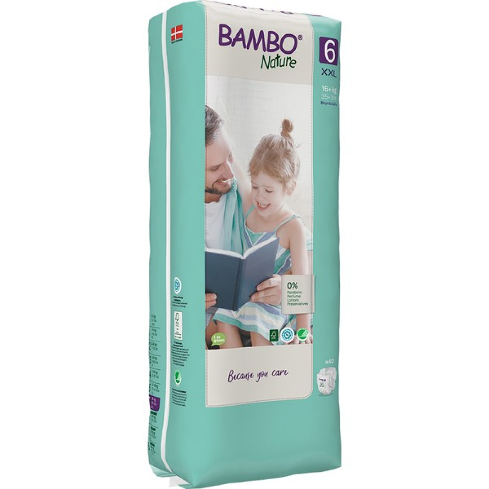 Bambo Nature Tall-Pack No 6 Xl 16 - 30 kg 40'lı - 6 Beden 40 Adet Bebek Bezi Fiyatı