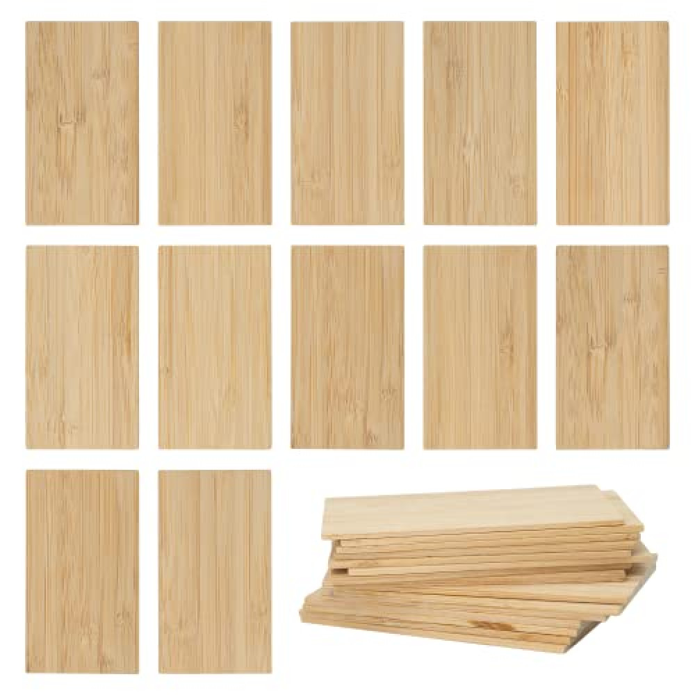 Bamboo Engraving Blanks Rectangle Bamboo Blanks 20 Pcs