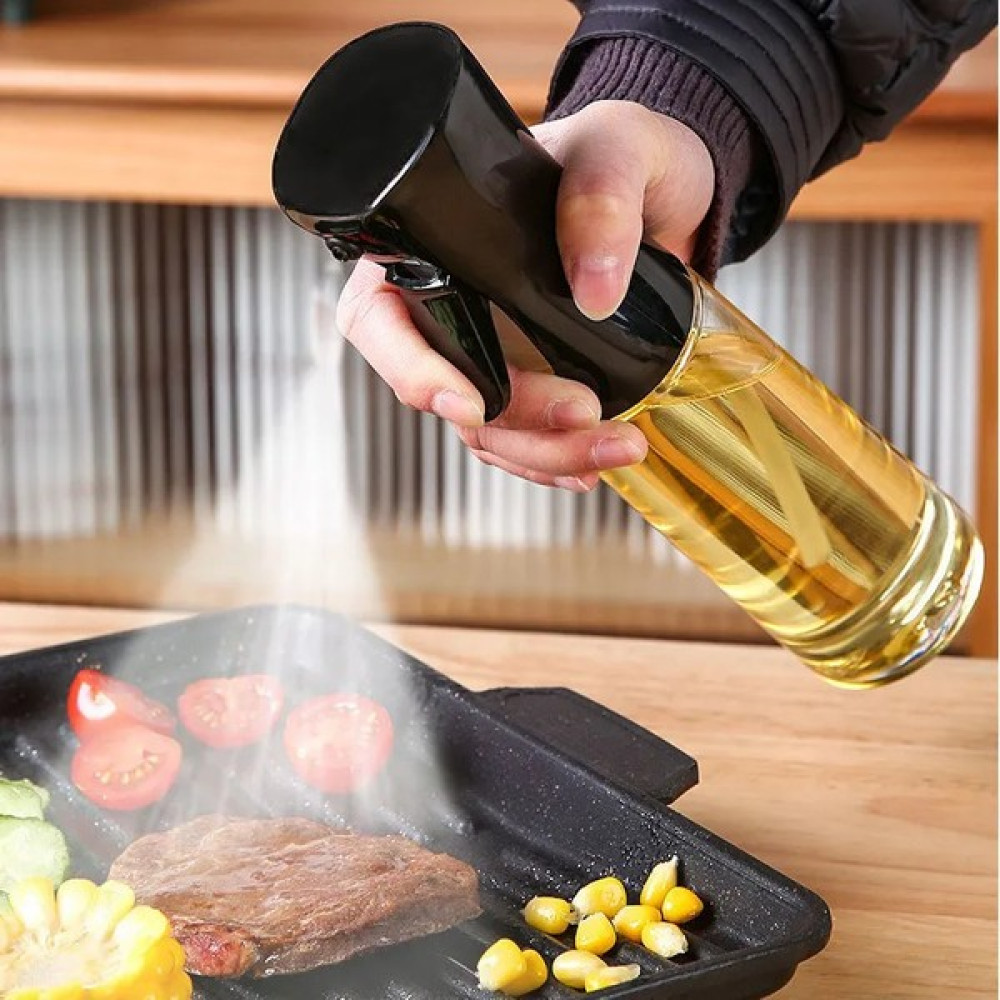 Bamboo Star Yemeklik Yağ Spreyi Airfryer Yağdanlık Zeytinyağı ve Limon Yağı Sprey Şişesi Siyah - Beyaz - 200 ml Mutfak Gereçleri Fiyatı