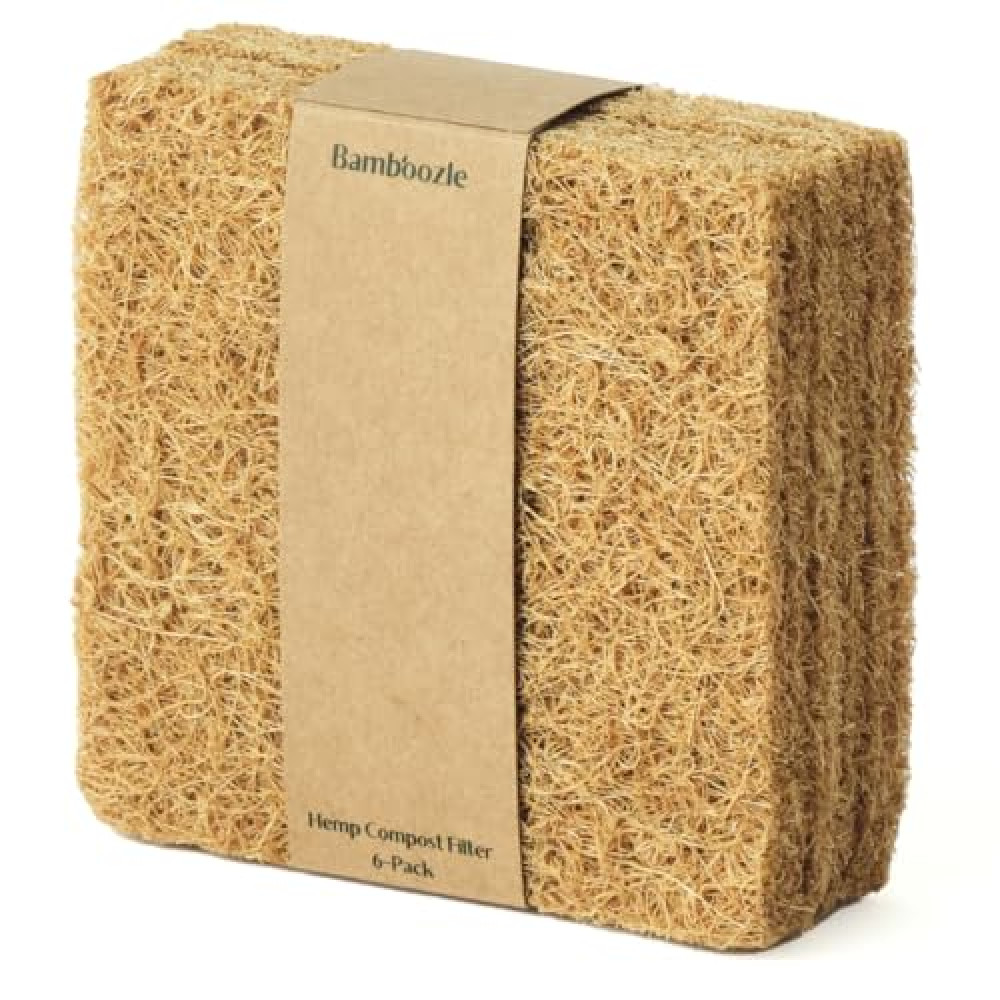 Bamboozle - Plant-Based Filter Set for Your Composter | Set of 6 Filters for The Bamboozle Compost Bin | One Year of Filters | Dishwasher Safe