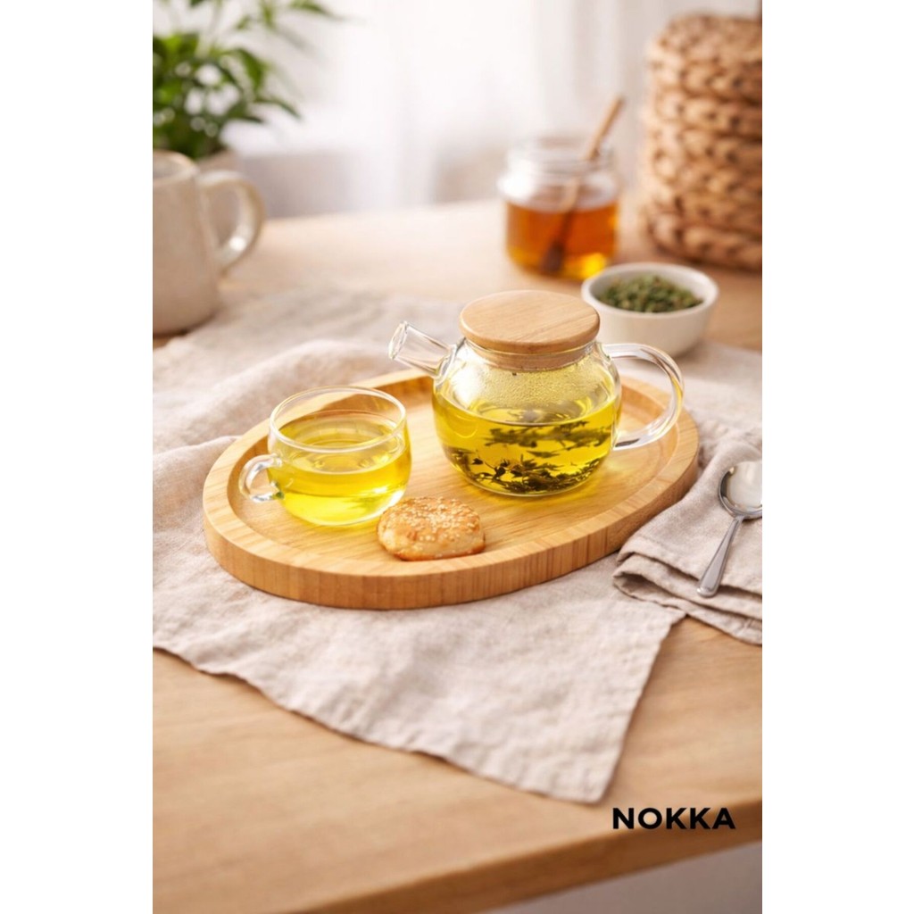 Bambu Oval Sunum Tabağı, Servis Tepsisi, Ahşap Tepsi 14X25 cm Servis Tepsisi Fiyatı