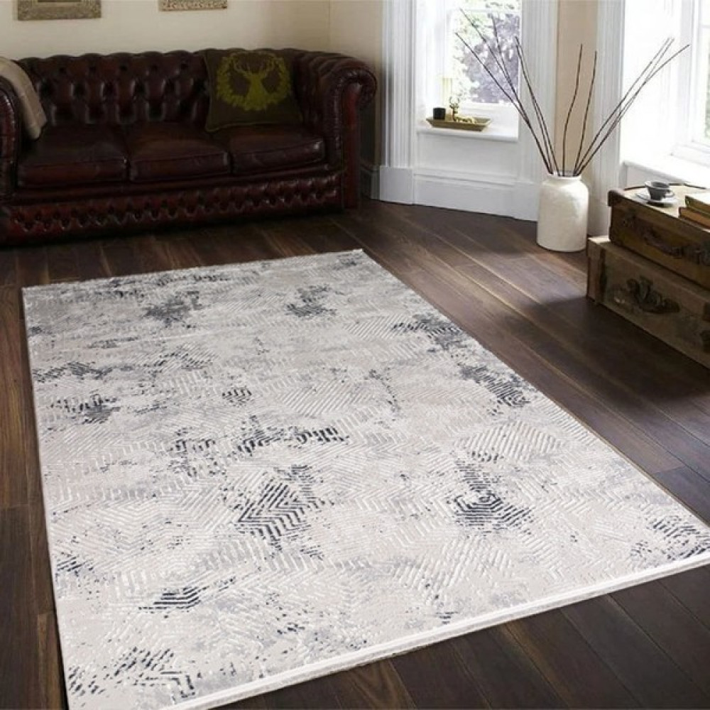 Bambu Stil Halı 2890 Gri 160 x 230 cm (4 M2) Modern Halı - 160 x 230 cm Salon Halısı Fiyatı